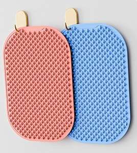 Herramientas de reflexología podal punto de presión almohadilla de masaje de acupresión estera de masaje de pies de doble cara de silicona ovalada - Product Image 2