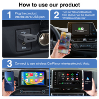 Adaptateur CarPlay Sans Fil JMC Dongle Android Mini Adaptateur CarPlay Portable USB Jouer de la Musique google Maps