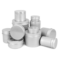 Boîtes vides en aluminium transparent de qualité alimentaire OEM de 90 ml pour grains de café, thon, sardines, tabac, maïs, bougies, Smartbud, thé, noix et graines