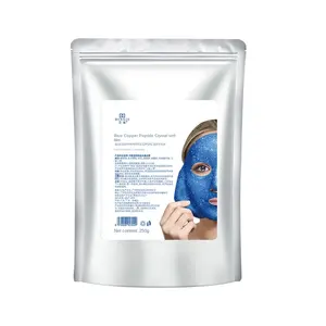 OEM DINGJI azul cobre péptido helado cristal SPA máscara en polvo hidratante manchas limpieza cara cuidado de la piel máscara Facial en polvo