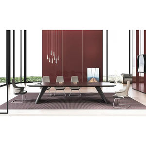 Escritorios de Oficina Ejecutivos Modernos de Madera en Forma de L, de Alta Calidad, Italianos, de Lujo, Únicos, Convertibles, Mesa para Directores Generales - Product Image 6