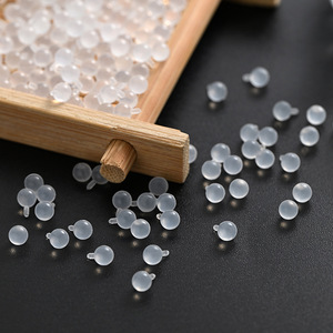 Têtes de remplacement à filetage interne en ABS transparent pour accessoires de bijoux DIY, petites clous d'oreille invisibles pour piercing - Product Image 2