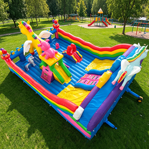 WINSUN Commercial Grade Unicorn Inflatable Bounce House Slide Kids Playground Bouncy Castle for Outdoor Parties Amusement - Product Image 1