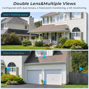 Cámara de visión nocturna Ptz inalámbrica de doble lente WIFI ICSEE WiFi PTZ Cámara IP67 impermeable 6MP cámara de red - Product Image 2