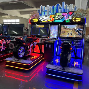 SIBO mesin Game balap sepeda motor 2 pemain, layar kecantikan, mesin permainan balap mobil