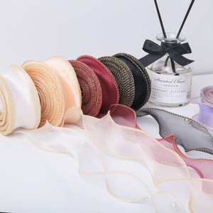 Satin Ribbon Solid Color Polyester Wedding Birthday Decoration Bows Korean Style Venue Setup Props - Product Image 3