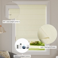 Tende a Rullo Elettriche Allbright Personalizzate con Controllo Remoto WiFi, Tende Romane Automatiche Smart Senza Fili Oscuranti Motorizzate per Finestre