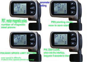AFFICHAGE DE VÉLO ÉLECTRIQUE 36V48V+CHANGEMENT DE VITESSE+BOUTON POUR RÉGLER LES DONNÉES CONNECTEUR SM <span class=keywords><strong>5</strong></span>/7 BROCHES ou FIL ÉTANCHE 6 BROCHES - Product Image 4