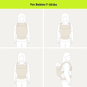 <span class=keywords><strong>Marsupio</strong></span> Ergonomico per Neonati in Cotone e Lino, Colore Personalizzabile, 0-6 Mesi, Pieghevole e Traspirante, Fascia <span class=keywords><strong>Porta</strong></span> <span class=keywords><strong>Bebè</strong></span> per Bambini - Product Image 4