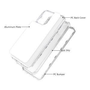 2D 3 en 1 <span class=keywords><strong>funda</strong></span> transparente de sublimación antichoque para <span class=keywords><strong>ZTE</strong></span> AXON 60 <span class=keywords><strong>Lite</strong></span> <span class=keywords><strong>Blade</strong></span> A33S <span class=keywords><strong>A52</strong></span> A51 L220 - Product Image 2