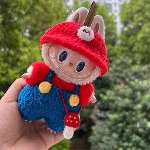 Labubu primera y tercera generación 17cm Macaron vinilo cara muñeca <span class=keywords><strong>ropa</strong></span> corazón-calentamiento plástico reemplazo para muñecas Labubu - Product Image 4