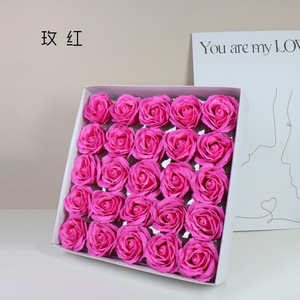 Simulation Flowers Five-layer <strong>Rose</strong> Soap Flower Large Flower Head Soap <strong>Rose</strong> Gift Box Bouquet Florist Holiday Supplies Wholesale - Product Image 5