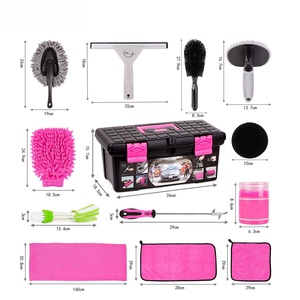 Caja de herramientas de limpieza portátil con cepillo para fregona de lavado de coches, <span class=keywords><strong>trapo</strong></span> de plástico para quitar <span class=keywords><strong>nieve</strong></span> en invierno, 40x21x18,5 cm para suministros de limpieza de coches más rápidos - Product Image 6
