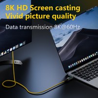 Câble USB-C vers Type-C Thunderbolt 3 avec affichage LED, USB3.2 10 Gbps, 100 W 5 A, cordon USB-C pour iPhone 16 17 Pro MacBook Pro 2 m