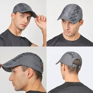 <b>Summer</b> Men Women Quick Dry Polyester Newsboy Baseball <b>Cap</b> Golf Driving Cycling Sports Letter Print Breathable Net Mesh Sunhat - Product Image 4
