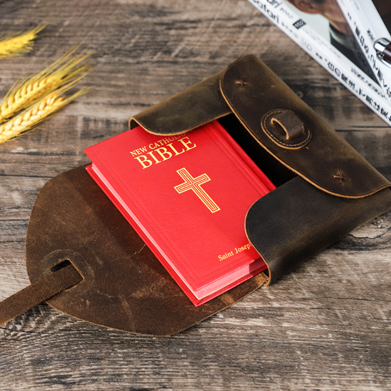 Retro Crazy Horse Skin Leather Book