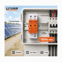 Parafoudre domestique basse tension SPD DC 1000V 800V 600V 500V 10kA~20kA 20kA~40kA, dispositif de protection PV OBO