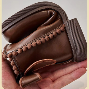 Zapatos para Niños, Otoño Invierno, Nuevas Botas de Invierno para Niños, Botas de Felpa para Niños, Botas de Tobillo Británicas a la Moda, Botas de Fiesta para Niños - Product Image 4