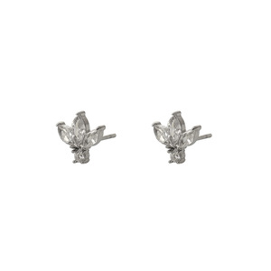 Butterfly Stud Earrings 316L Stainless Steel Micro Inlaid Geometric Design For Women Gift Jewelry Ear Studs - Product Image 5
