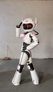 Belle dames danse Robot Costume étoile beauté reine mascotte costume avec exposition échauffement accessoires spéciaux - Product Image 2