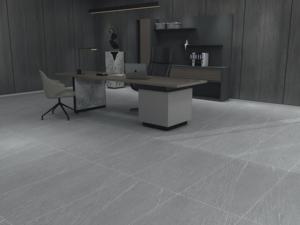 Carrelage en céramique de grande taille pour salle de bain 600x1200, murs et sols, résistant à la chaleur, ardoise grise, antidérapant, carrelage en céramique pour sol - Product Image 6