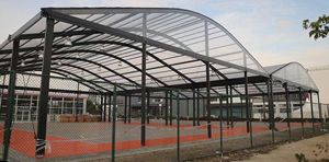 <span class=keywords><strong>Grand</strong></span> toit en arc rectangulaire Sports Football <span class=keywords><strong>Arena</strong></span> Tente d'événement Auvent polyvalent pour les activités de plein air - Product Image 6