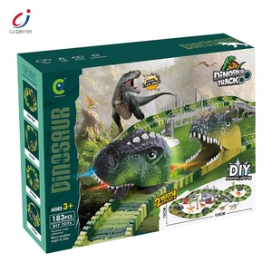 Juego de Pista de Carreras de Dinosaurios Flexible de 183 Piezas para Armar, Juguete Creativo de Dinosaurios Flexibles para Niños - Product Image 6