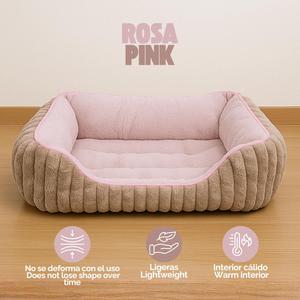 Lit pour chien et chat en peluche, doux, chaud, rembourré, confortable, style berceau, matelas moelleux pour animaux de compagnie - Product Image 5