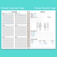 Planificateur de remise en forme pour femmes et hommes, carnet de suivi d'entraînement A5, journal d'entraînement pour suivre la perte de poids, la musculation en salle de sport