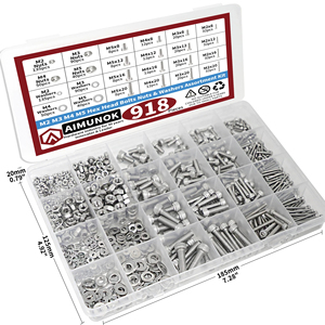 918pcs M2M3M4M5 Hexagonal Nut <strong>and</strong> Bolt <strong>Kit</strong> 304 Stainless Steel Flat Gasket <strong>Electronic</strong> <strong>Modules</strong> <strong>and</strong> <strong>Kits</strong> - Product Image 5