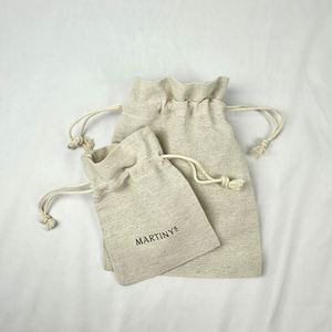 Good Quality Recycled Size Small Large Grocery Jute Bag Custom Eco-friendly Small Linen <b>Drawstring</b> <b>Pouch</b> With Logo Printing - Product Image 4
