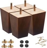Pieds de meubles en bois, pieds de canapé carrés, pieds bruns, canapé, commode, buffet, fauteuil inclinable, chaise ronde, canapé, table basse