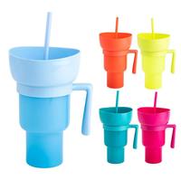 Vaso de Botana y Bebida 2 en 1 con Asa para Mardi Gras