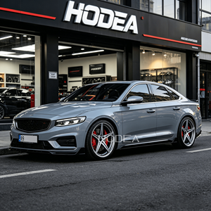 Jantes forgées noires 5 étoiles à 5 branches, finition usinée, 18-21 pouces, légères, sportives, concaves, personnalisées pour Mercedes/Ferrari - Product Image 5