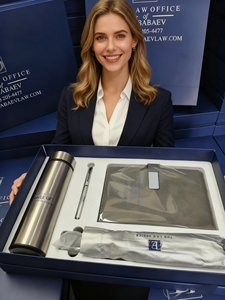 Luxury Gift Boxes Business Gift Set Automatic Umbrella Logo Vacuum Flask + A5 Notebook + <b>Pen</b> Promotional Activities UV Printed - Product Image 2