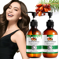 Label pribadi sampo rambut Biotin Gel, bentuk mencegah ketombe mengurangi kekeringan dengan minyak biji labu Rosemary
