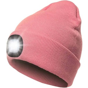 Casquette d'hiver tricotée avec <span class=keywords><strong>lampe</strong></span> frontale LED rechargeable par USB, bonnet lumineux, tuque avec <span class=keywords><strong>lampe</strong></span> frontale, casquette de course - Product Image 4