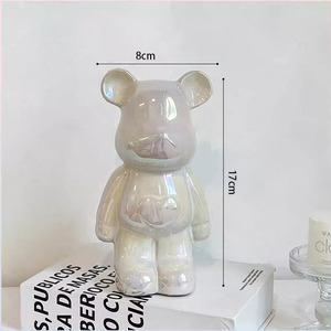 Jarrón Decorativo de Cerámica de Lujo con Diseño de Oso, para Sala de Estar, Mueble de <span class=keywords><strong>TV</strong></span>, Pasillo o Escritorio - Product Image 6