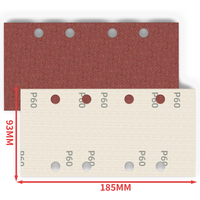 Papier abrasif carré 93x185mm, disque de forme spéciale, pierre abrasive, meuleuse pour verre, outils de polissage du bois, 1 pièce