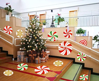 Personnalisé Bonbons Sucette Plancher ou Mur Autocollants pour la Décoration De Noël Classe Bonbons Magasin de Fête et Fournitures