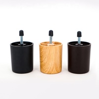 Pieds de meubles en plastique ABS professionnel, vis M8, anti-corrosion, design moderne, pour appartement, chambre, canapé, armoire