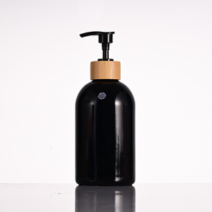 Flacone dosatore in <span class=keywords><strong>vetro</strong></span> trasparente da 400 ml per gel doccia, shampoo, sapone liquido, per casa e hotel - Product Image 6