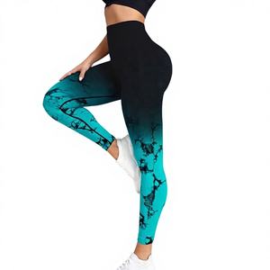 Leggings de Yoga para Mujer, Cintura Alta Elástica, Antibacterianos, de Secado Rápido, con Efecto Push-Up, Tallas Grandes, Ajustados, de Nailon Sólido, Elásticos en Cuatro Direcciones - Product Image 1
