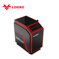 Penghilang cat Laser Mini ukuran kecil, mesin pembersih Laser denyut nadi serat ransel saran lazer portabel aman
