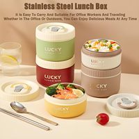 316 Edelstahl Lunchbox Isolierte Brotdose Mikrowellengeeignete Suppenschüssel für Erwachsene Thermischer Lebensmittelbehälter für Büroangestellte