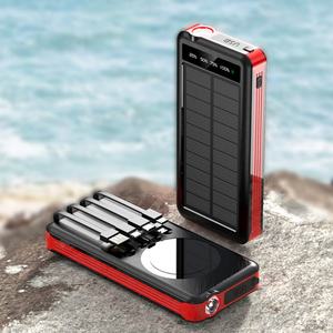 Banco de Energía Solar Portátil Personalizado de 10000 mAh con Luz de Camping para Cargador Exterior - Product Image 5