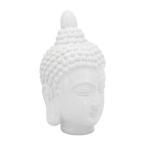 Statuetta in Ceramica a Forma di Testa di Buddha per Arredamento Casa e Bagno, Scultura in Gres per Ufficio e Stanza, Ornamento Glamour - Product Image 2