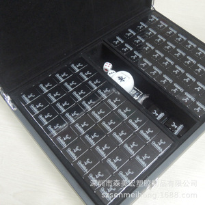 Mahjong Set Acrylic Tiles 37x28x22mm Portable Game For Family <b>Entertainment</b> Chess And Card Play - Product Image 2