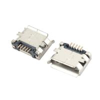 Lote de 100 Conectores Micro USB Tipo B Hembra de 5 Pines para Teléfono Móvil, Conector Jack Micro USB de 5 Pines, Toma de Carga