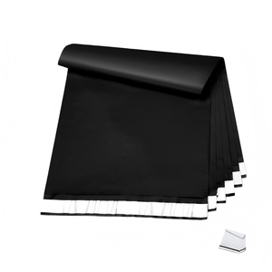 Sacs d'expédition Huamaohengchun, enveloppes, pochettes postales avec adhésif auto-adhésif, imperméables et résistantes aux déchirures, noirs - Product Image 1